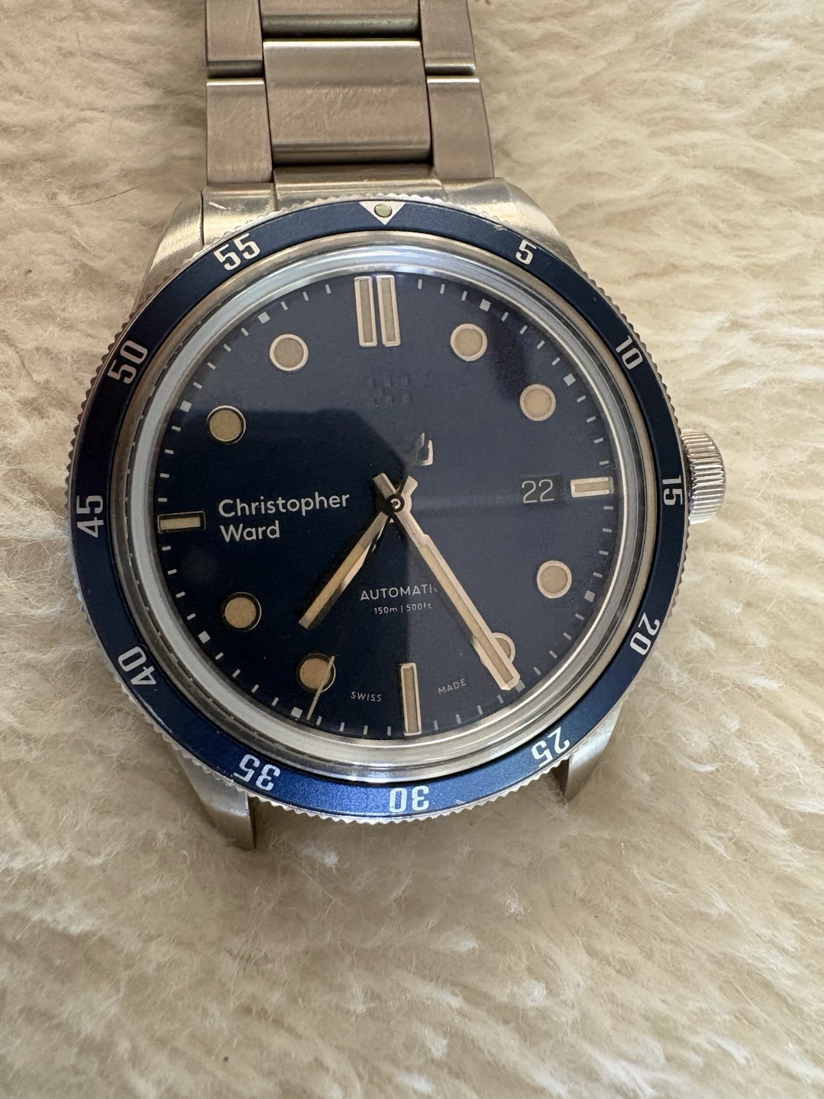 Christopher Ward C65 Trident Automatic Blue Dial 41mm – Stainless Steel Bracelet