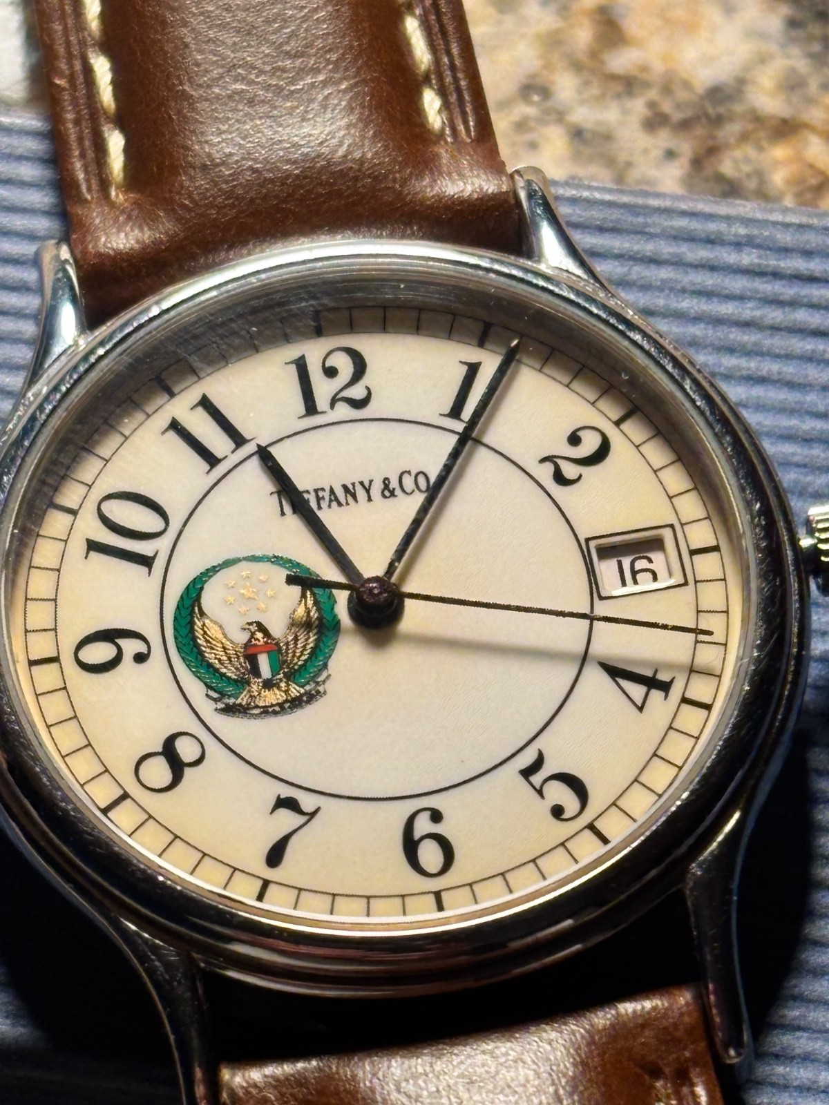 Vintage United Arab Emirates Armed Forces Tiffany & Co. 34mm Quartz Watch