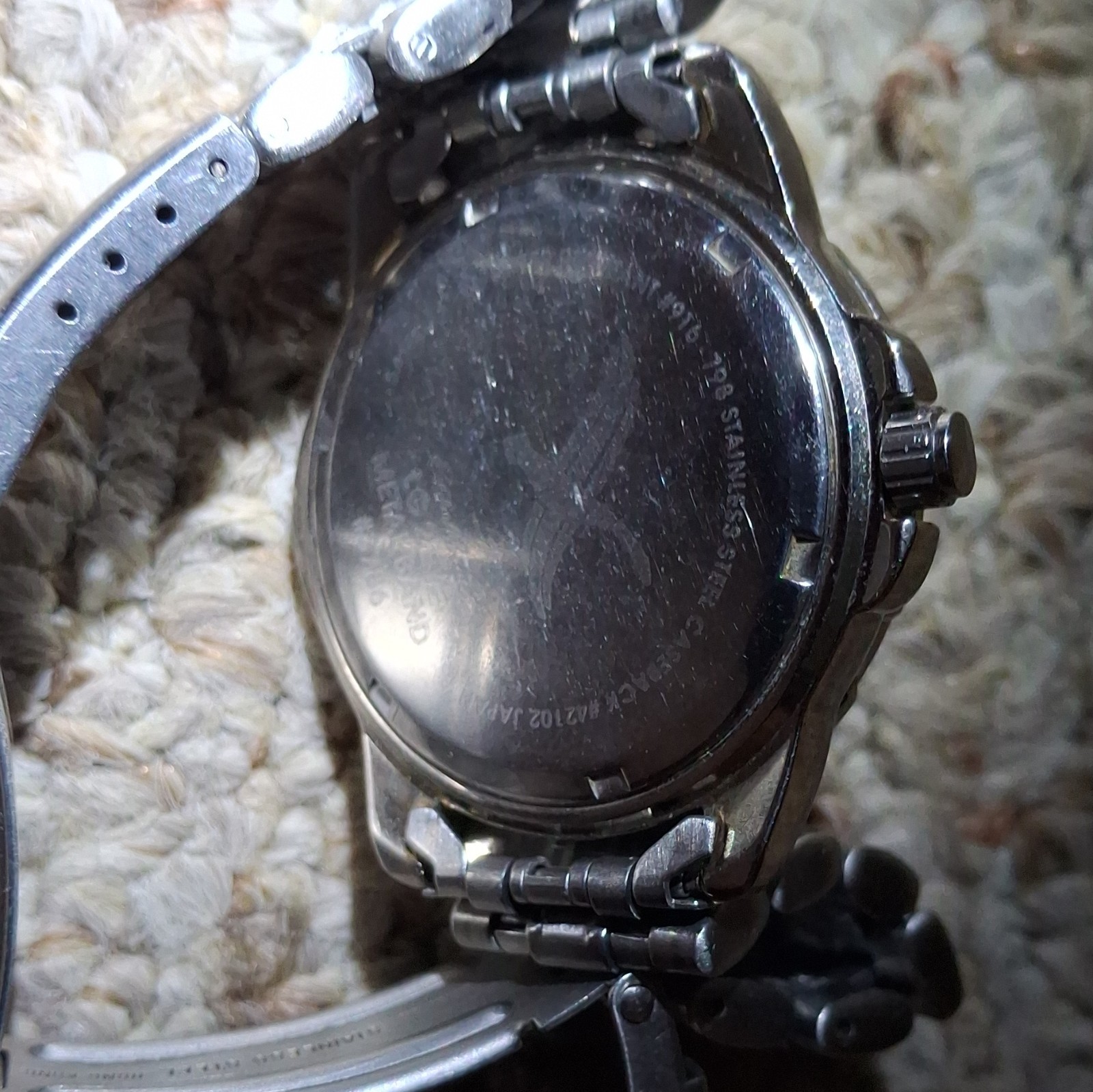 Eddie Bauer Men’s Quartz Watch Blue Dial Tachymeter Day/Date