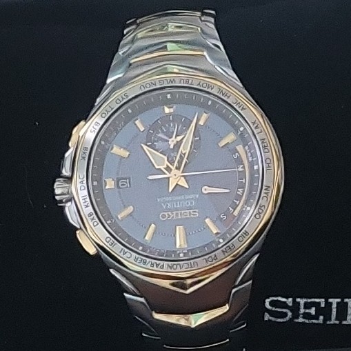 Seiko Coutura Men’s 8B63-OAKO RADIO SYNC SOLAR Watch. All OP included. X-link.