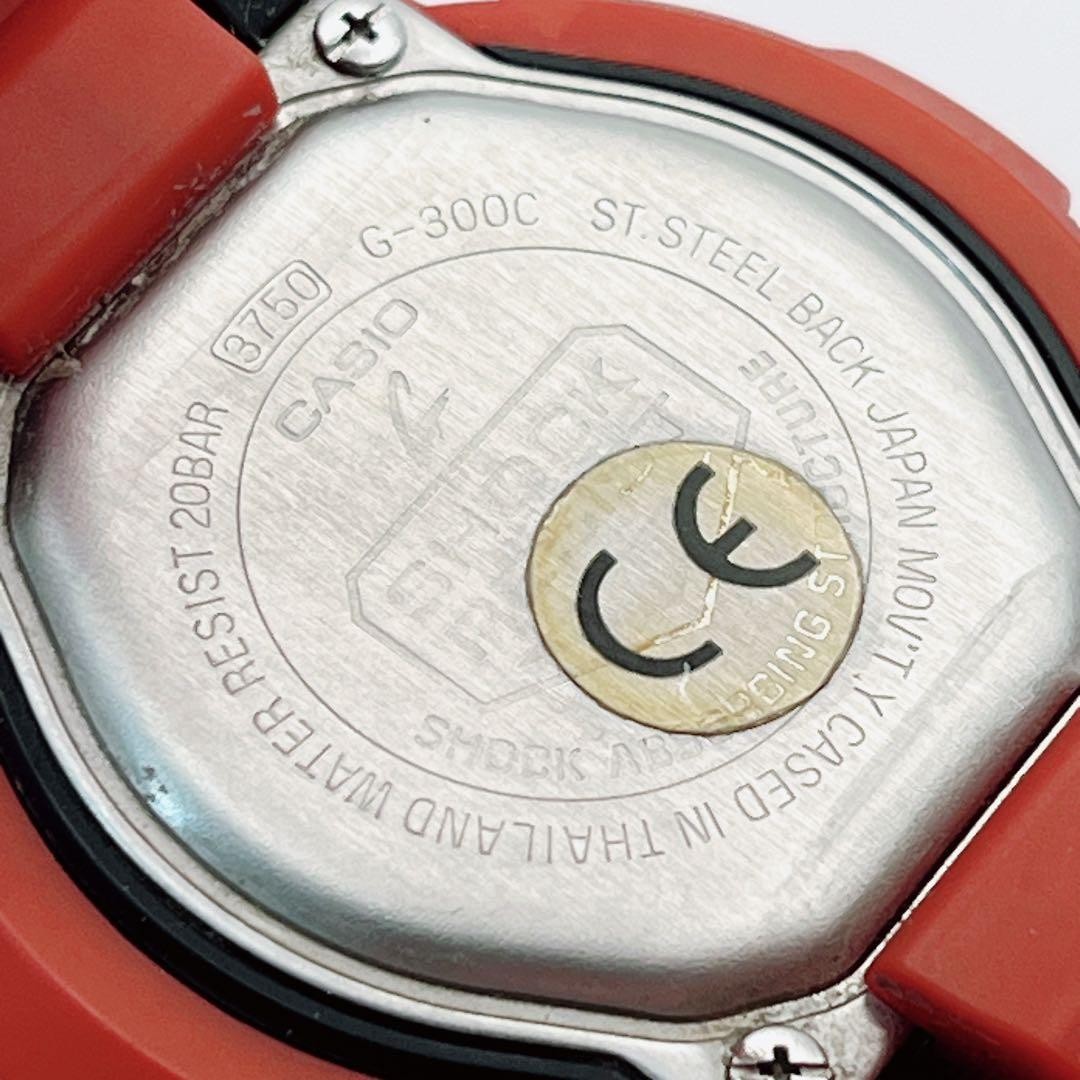 CASIO G-SHOCK G-300C-4A Orange Men’s Digital Analog Watch Used Japan