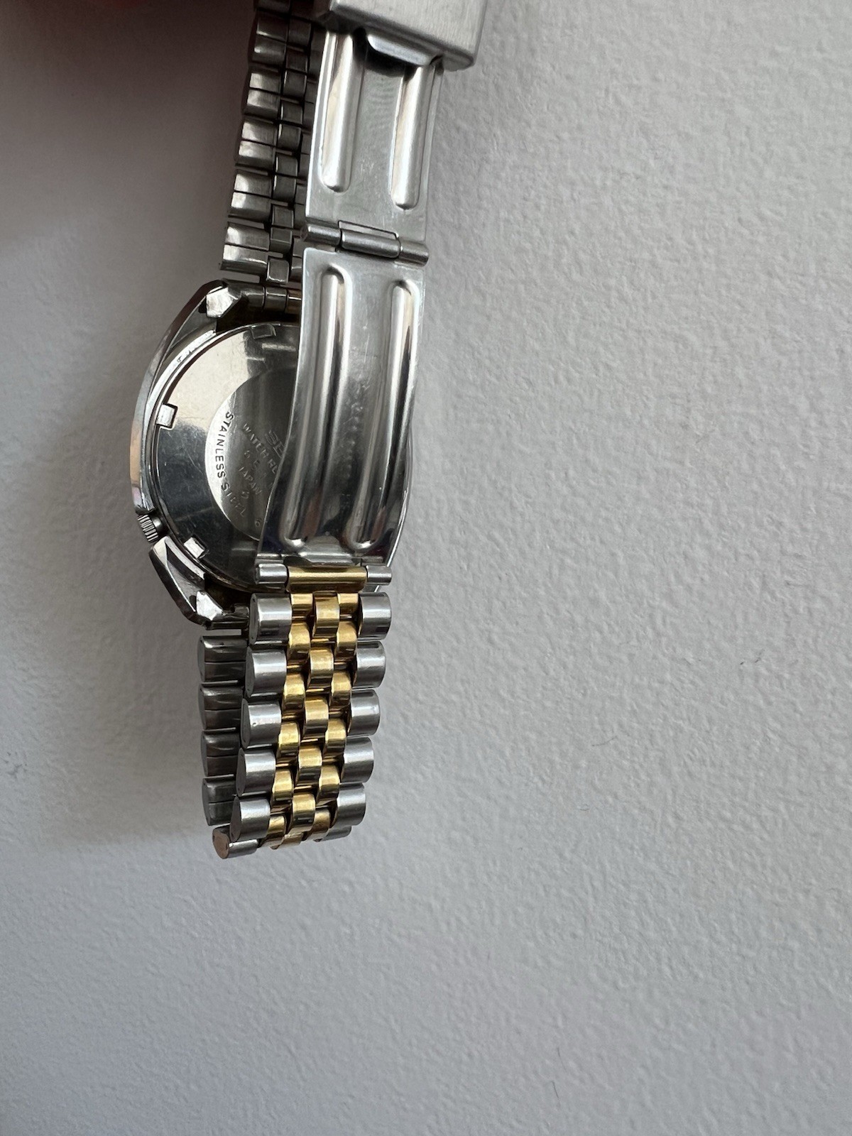 Vintage 1971 Seiko DX Automatic Day Date 6106-7047 Two Tone Jubilee Running