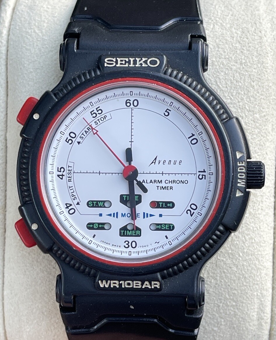 1988 Seiko Avenue Alarm Chronograph