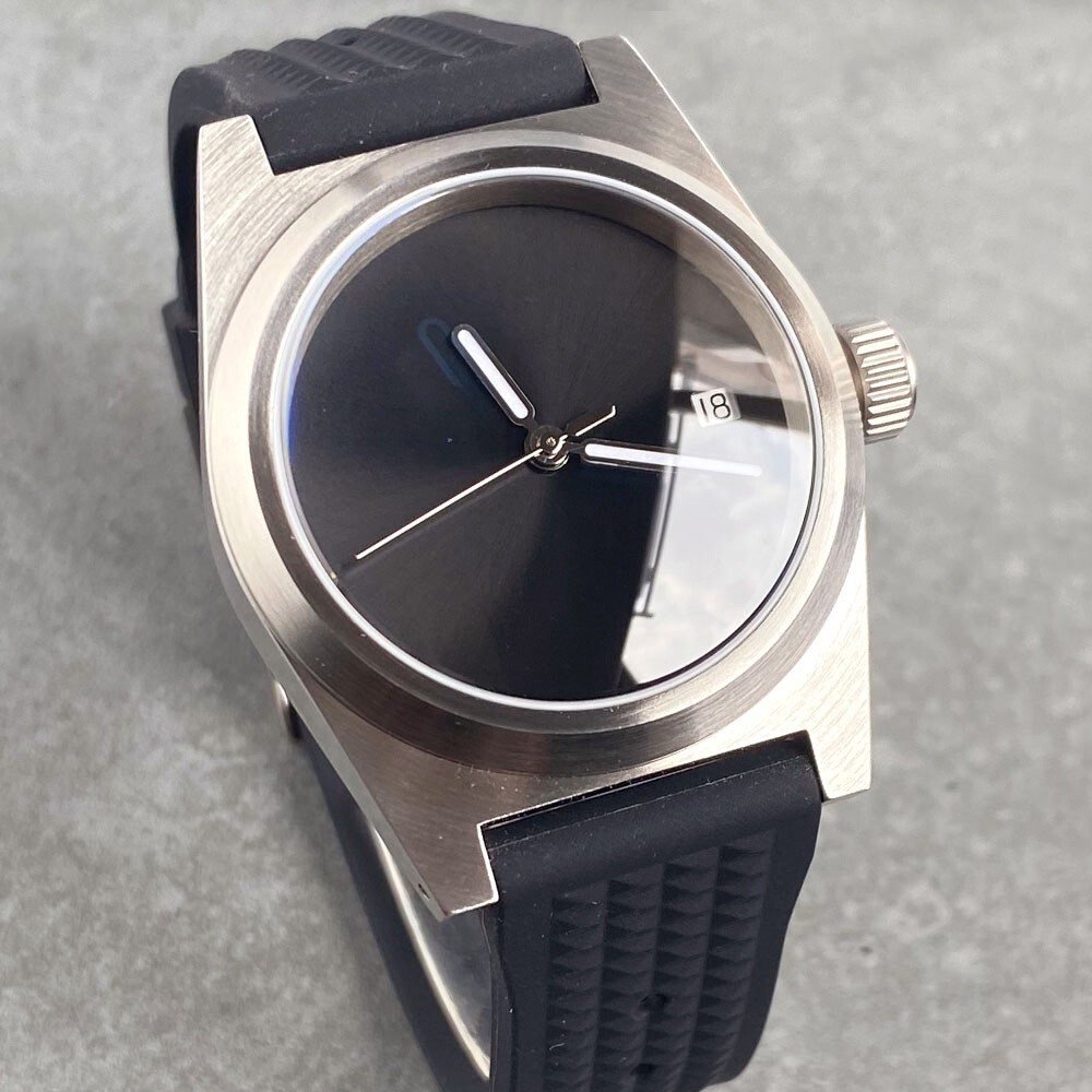 Retro Sapphire Glass 38mm 20ATM No Marks Black Dial NH35A PT5000 Men Watches