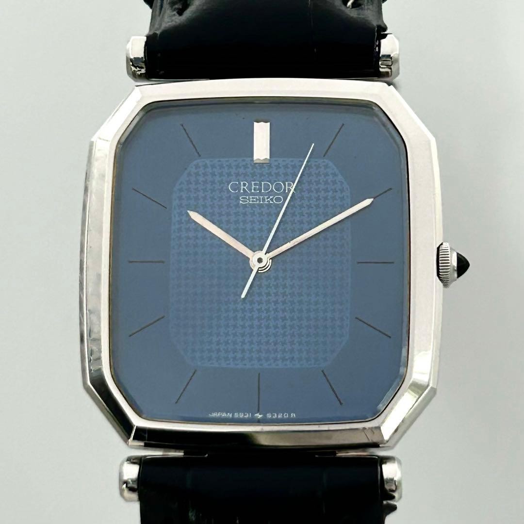 Seiko Credor 5931-5290 Blue Dial Quartz Watch Japan Working 073713
