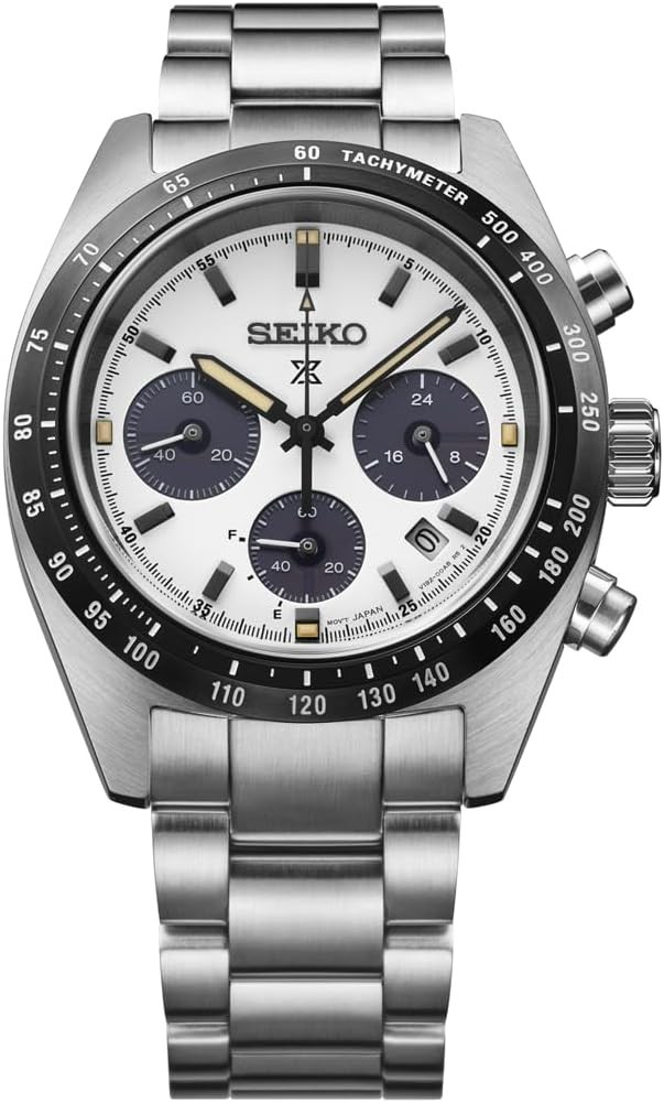SEIKO PROSPEX SBDL125 Made in Japan Panda Dial Solar Chronograph Men’s Watch
