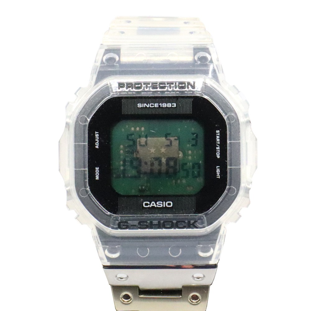 Casio SHOCK 40 DWE-5640RX-7JR 43.8mm Stainless Steel, Carbon Skeleton #UW1332