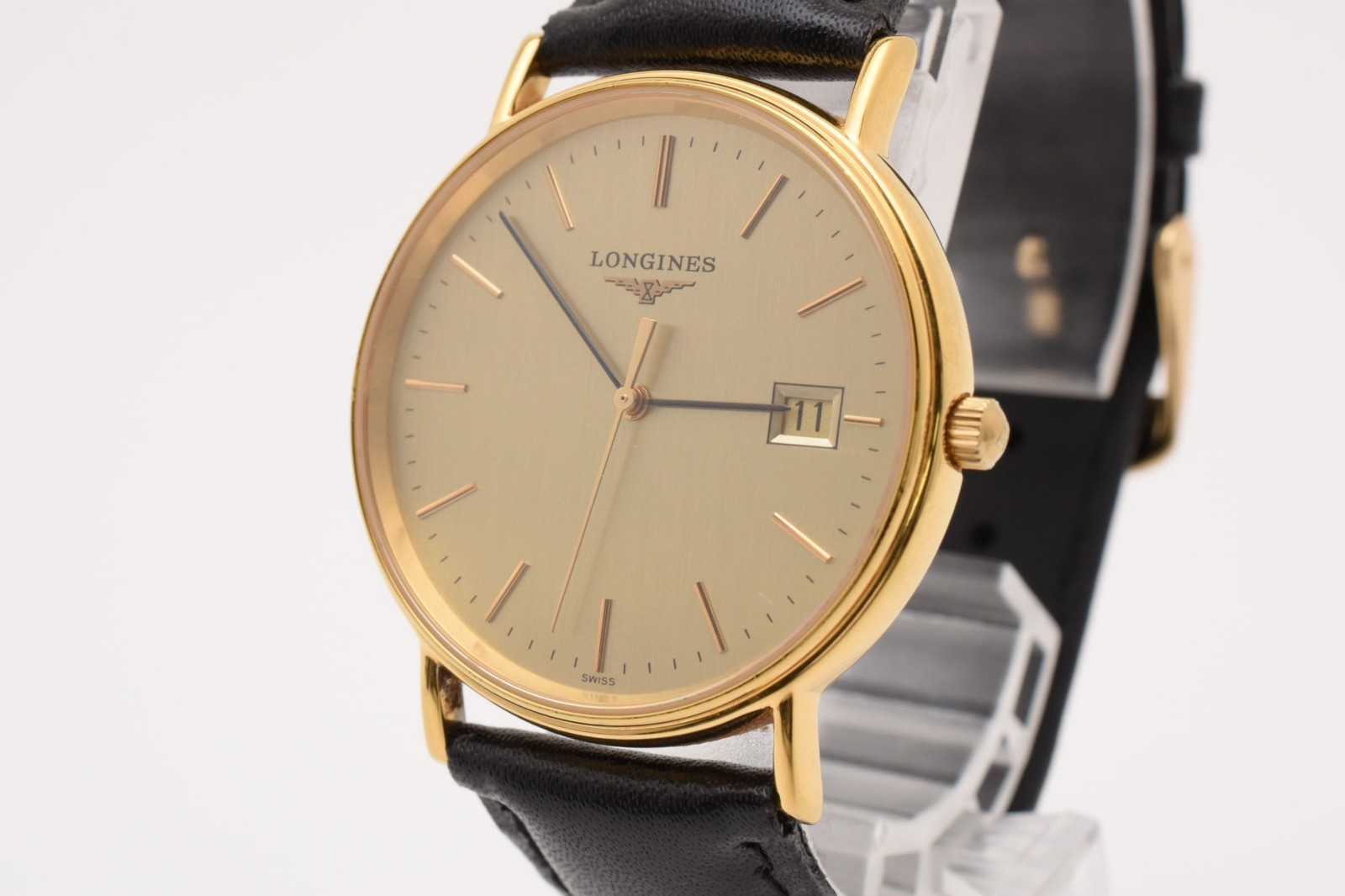 【 NEAR MINT 】 Longines Grand Classic L4.720.2 Gold Dial Date Quartz Men’s Watch