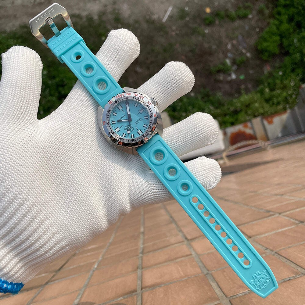 STEELDIVE SD2201 — Rubber Material 20MM 22MM Replacement Strap Only