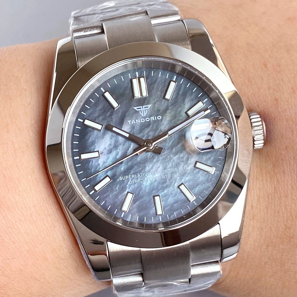 36mm/39mm Black White Mother of Pearl Sapphire 20ATM NH35 Men Automatic Watch