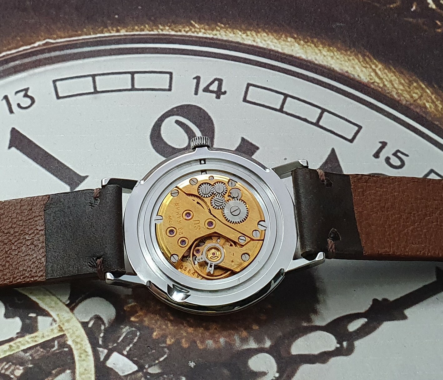Vintage Watch Poljot De Luxe ULTRA SLIM Dress Mechanical Wrist Watch USSR