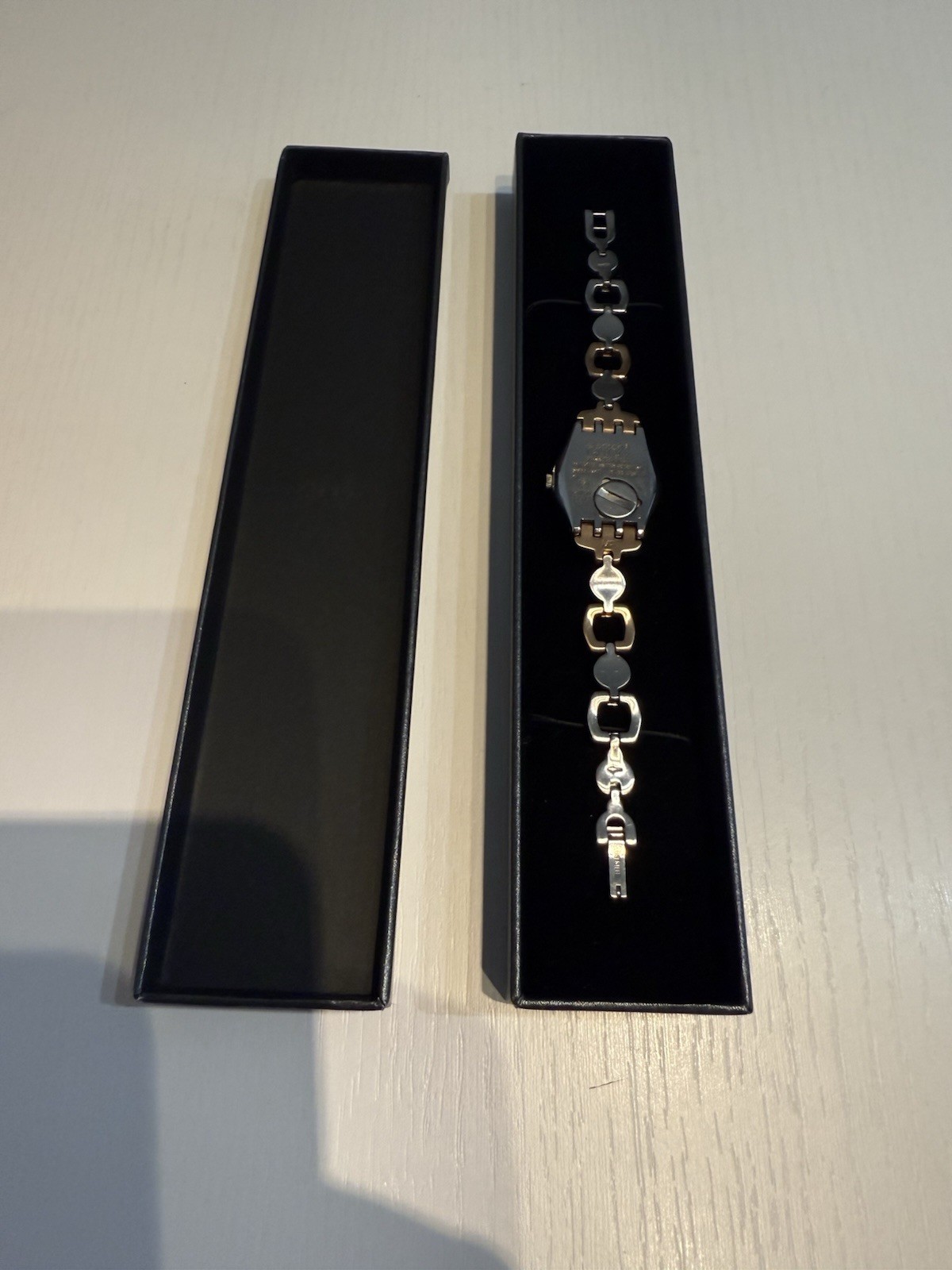 Swatch Irony “Lady Passion” Women’s Two Tone Crystal Accent Watch YSS234G