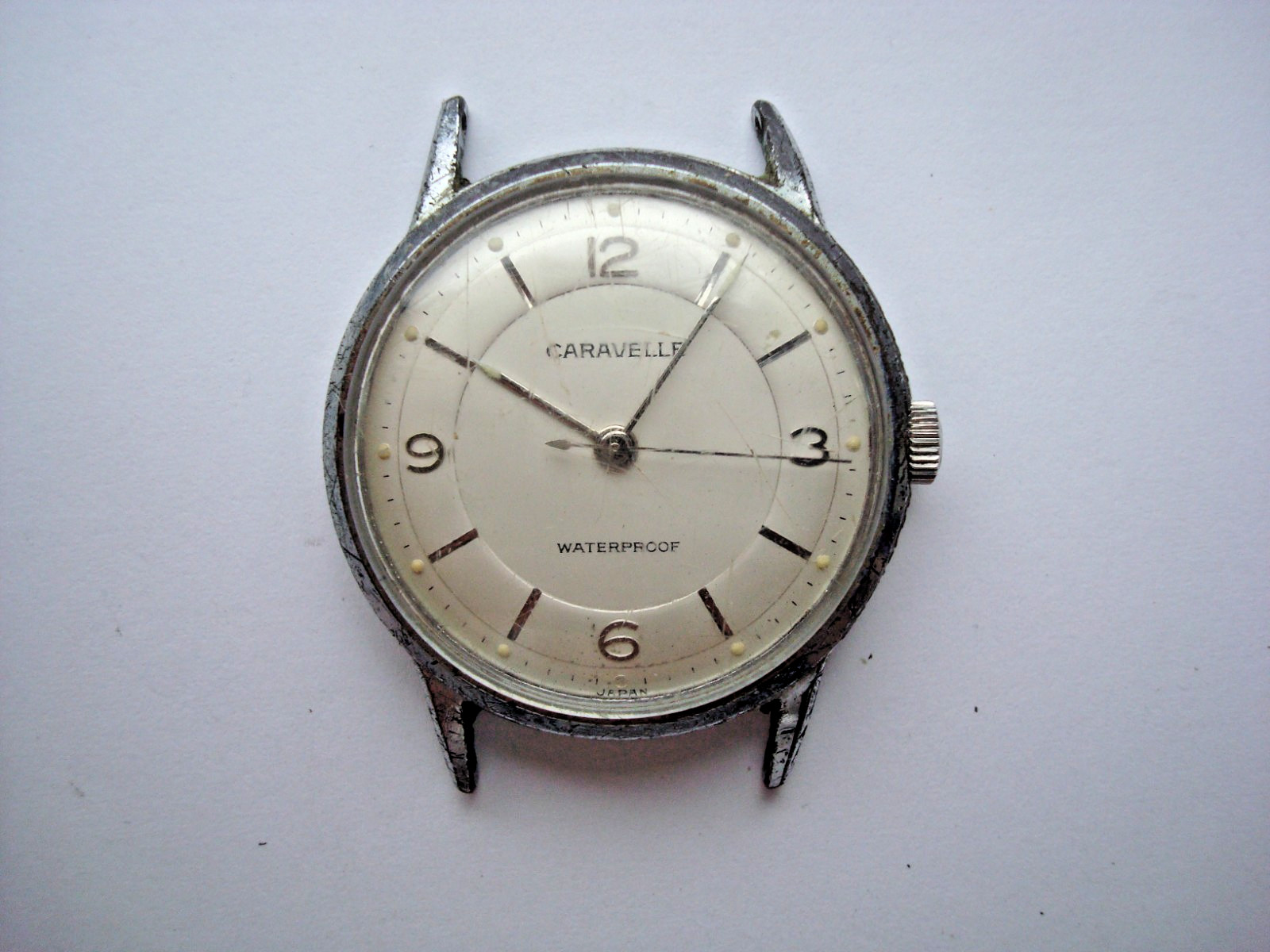 Vintage Caravelle M0 Mens Unisex Watch Manual Wind Up Waterproof Japan for Parts