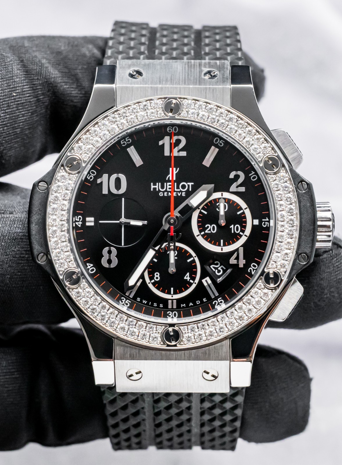 Hublot Big Bang 44 Original Diamond $20K MSRP FACTORY-SET 301.SX.130.RX.114