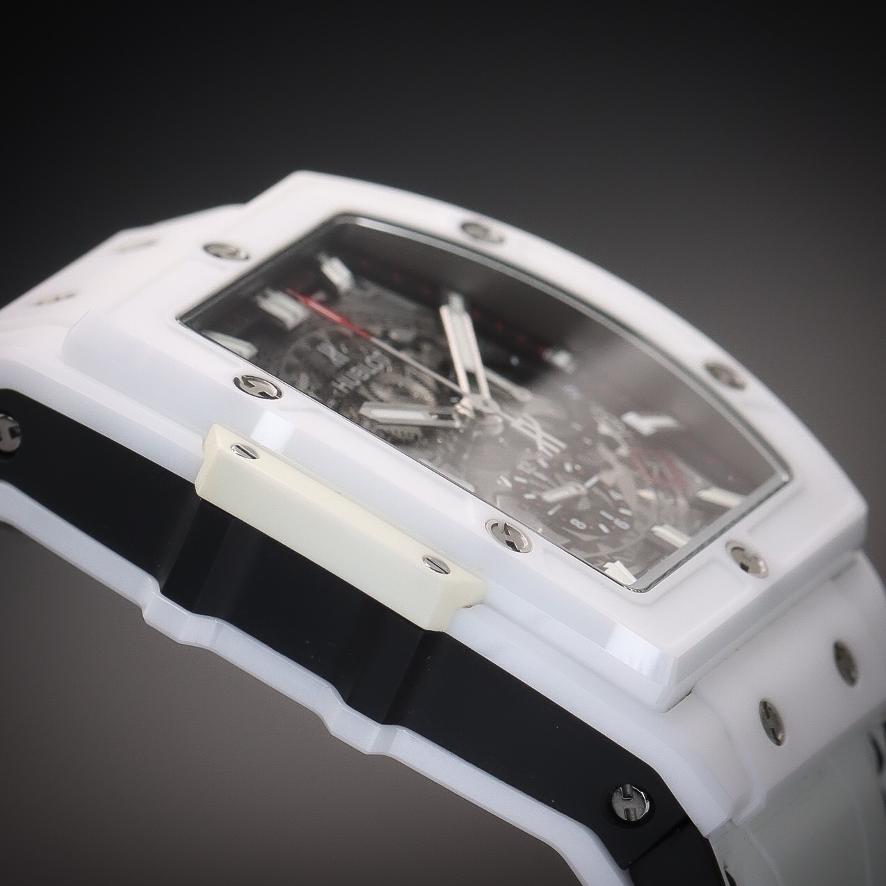 HUBLOT Spirit of Big Bang White Ceramic 42mm Skeleton Dial Ref 641.HX.0173.LR FS