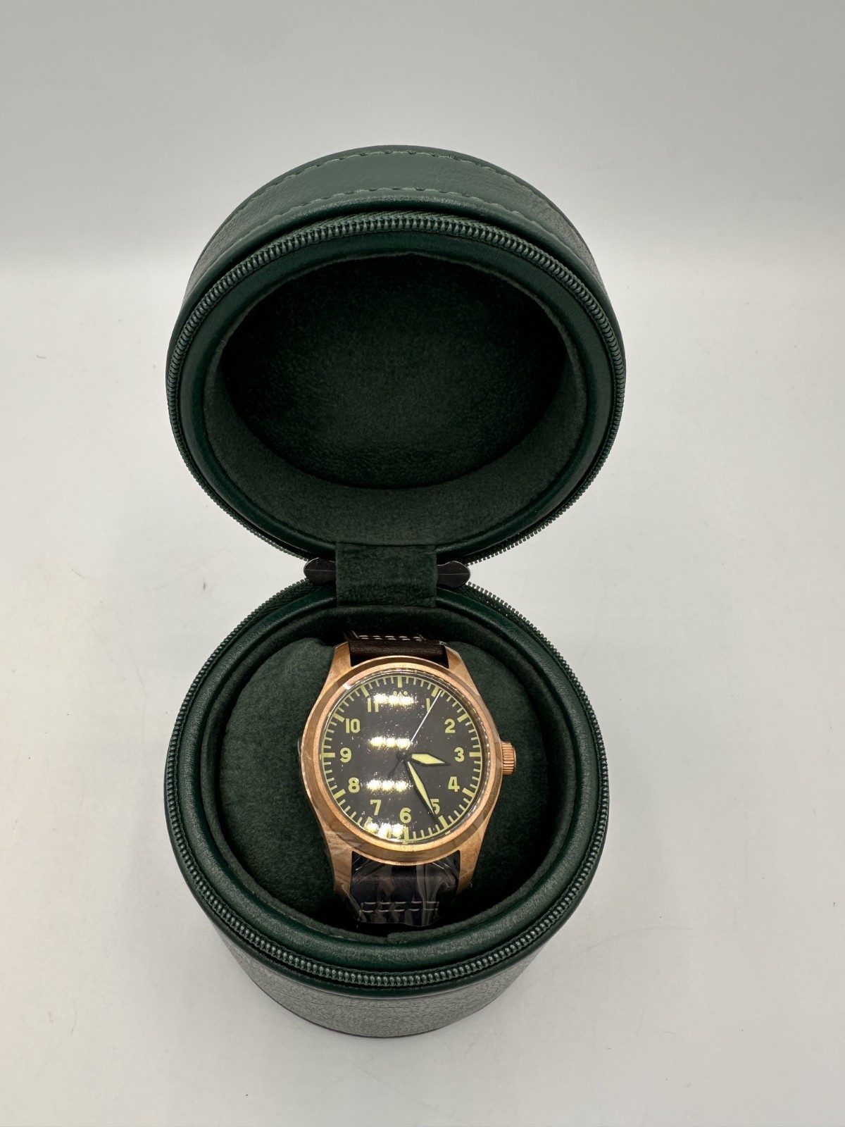 San Martin SN030-Q Bronze Automatic Pilot Watch 39mm Luminous Waterproof TYPE A