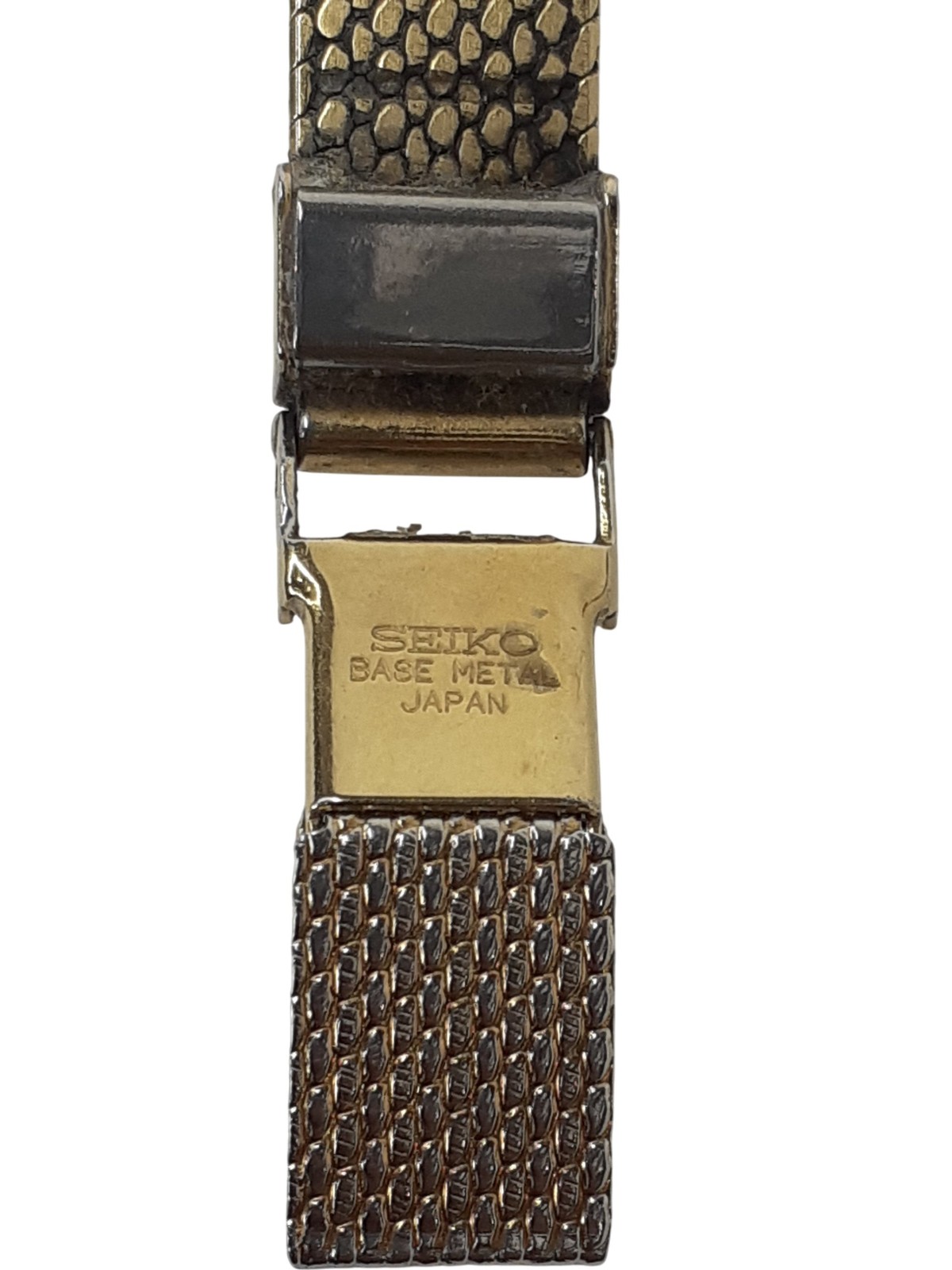 Seiko 1400-6210 Quartz Wristwatch Gold Rectangular Spares/Repairs Preloved