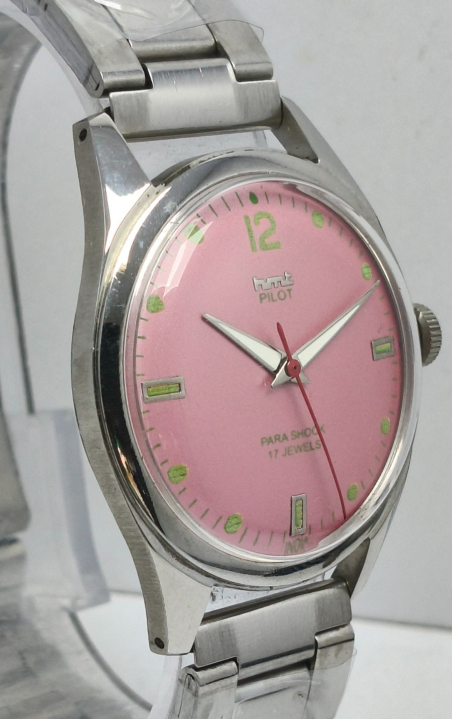 HMT Pilot 17 Jewels Hand Winding Wrist Watch For Men’s In Working Condition