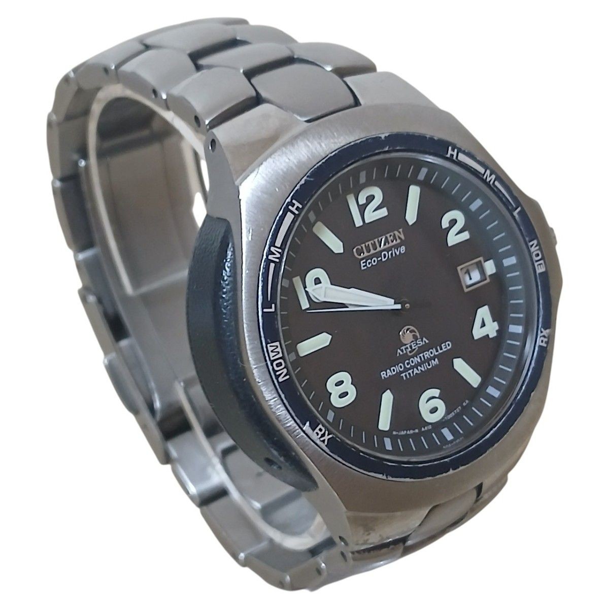 Citizen Attesa A412-T003265Y Solar-Powered Titanium Black