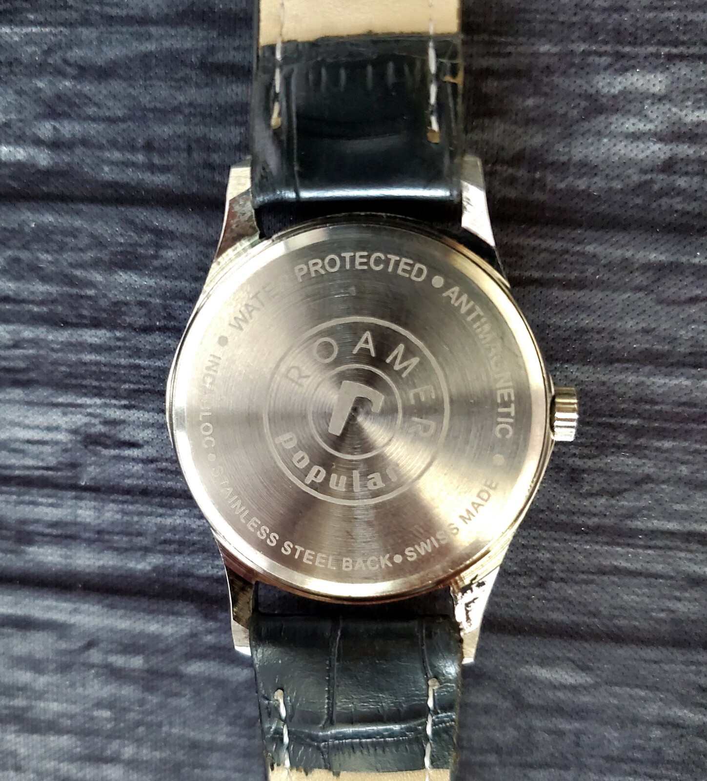 Rare Roamer Brevete Swiss Mens Manual Watch White Serviced