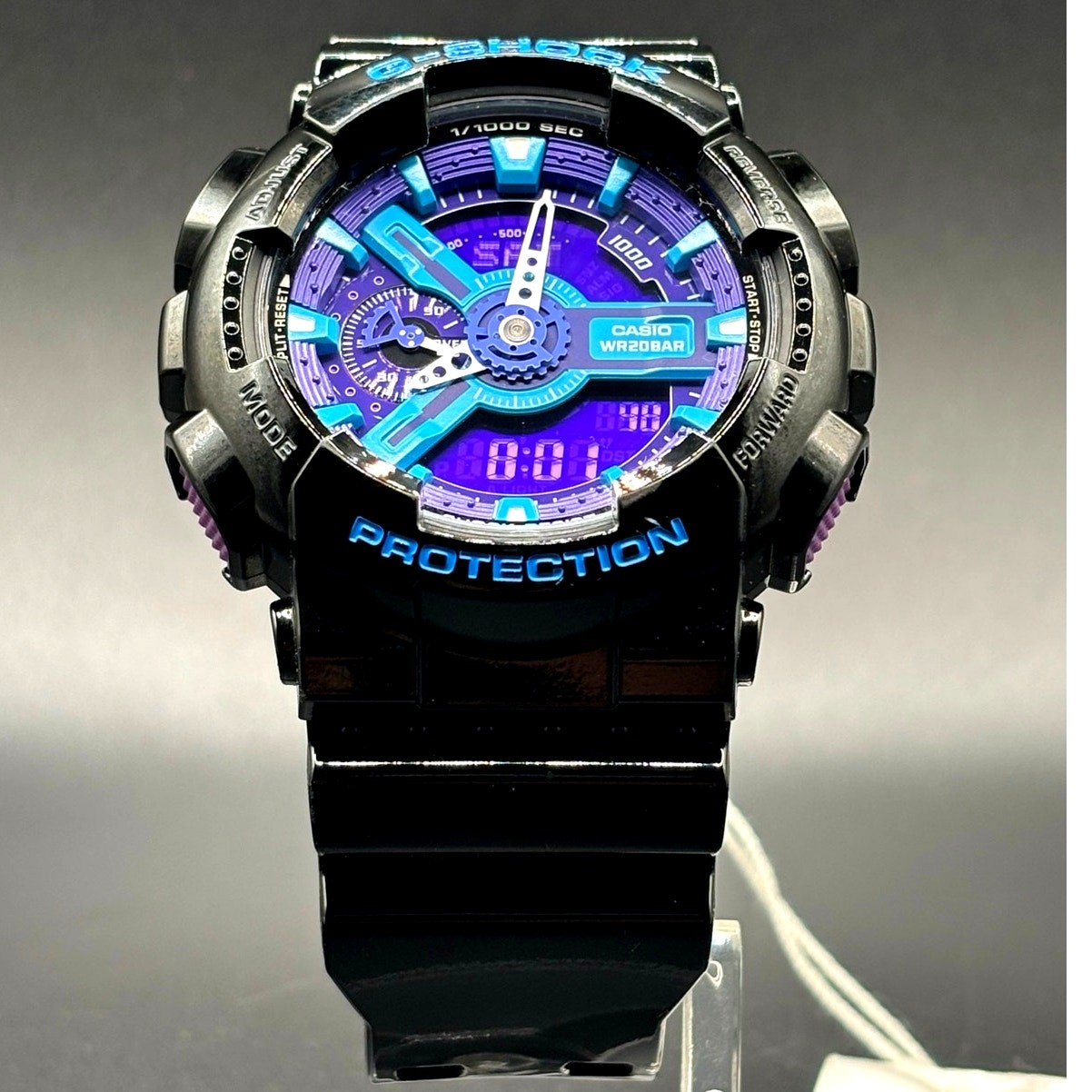 Casio G-Shock GA-110HC-1A Hyper Color Blue Purple Men’s Watch NIBWT