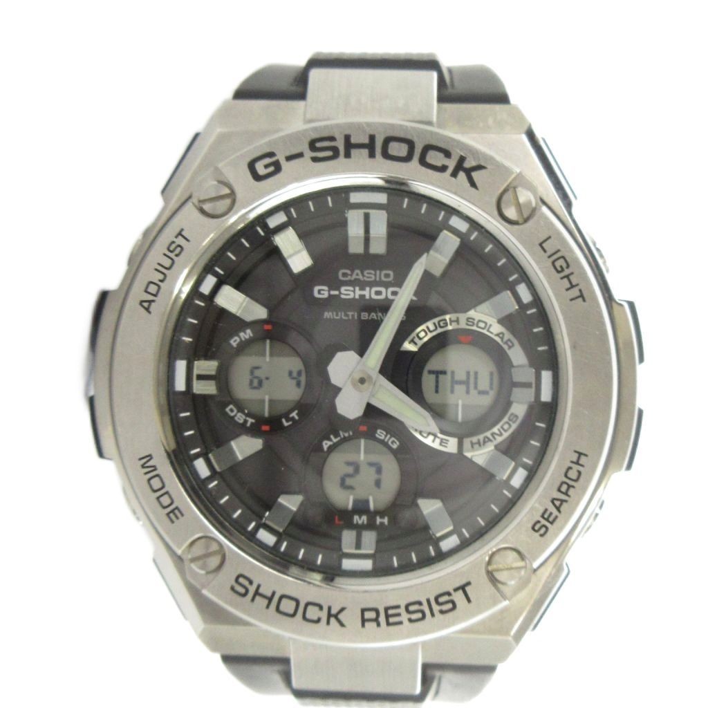 CASIO G SHOCK GST W110 Tough Solar wristwatch watch analog digital logo with cal