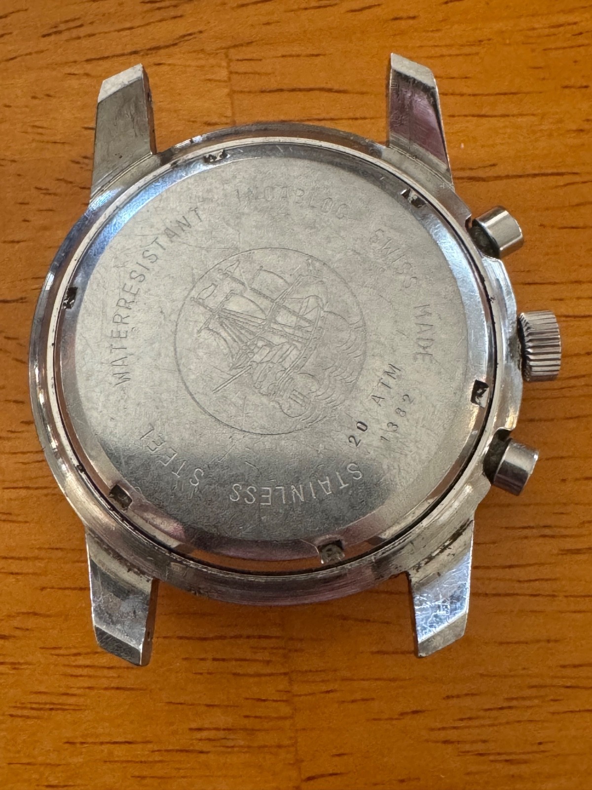 VINTAGE 1960s LE JOUR CHRONOGRAPH – VALJOUX 7733 – LOLLIPOP HAND – MISSING BEZEL