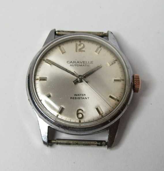VINTAGE 1971 MEN N1 CARAVELLE WRISTWATCH AUTOMATIC 17’J NOT WORKING GOOD BALANCE