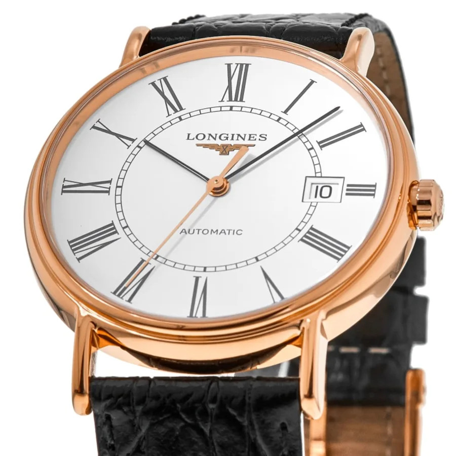 New Longines Presence Automatic Rose Gold Plated Men’s Watch L4.922.1.11.2