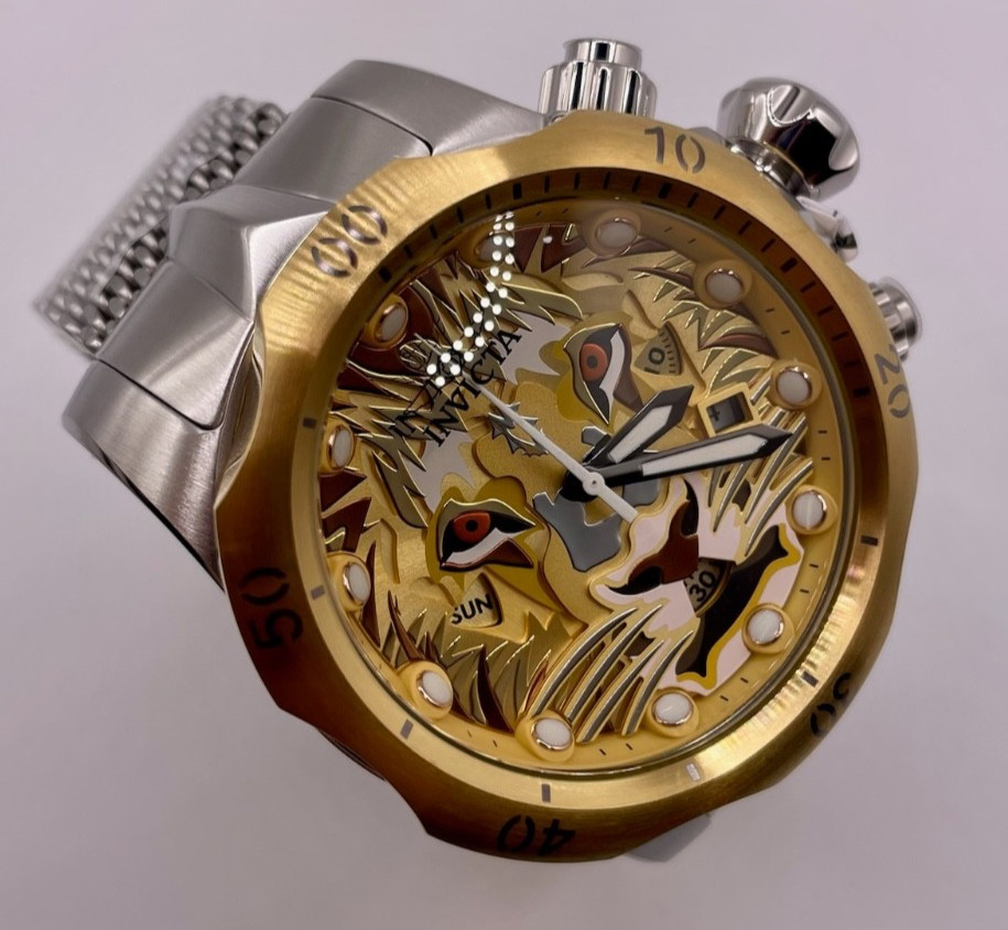 Invicta Venom Lionheart Swiss Ronda Z60 Caliber Men’s Watch – 53.7mm, (48171)