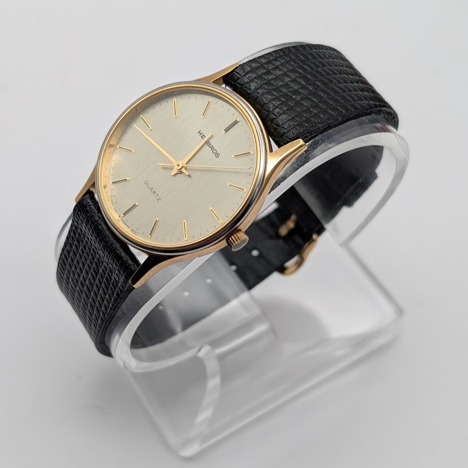 Helbros Quartz Watch 31mm – Gold Tone – W. Germany Movement – Running