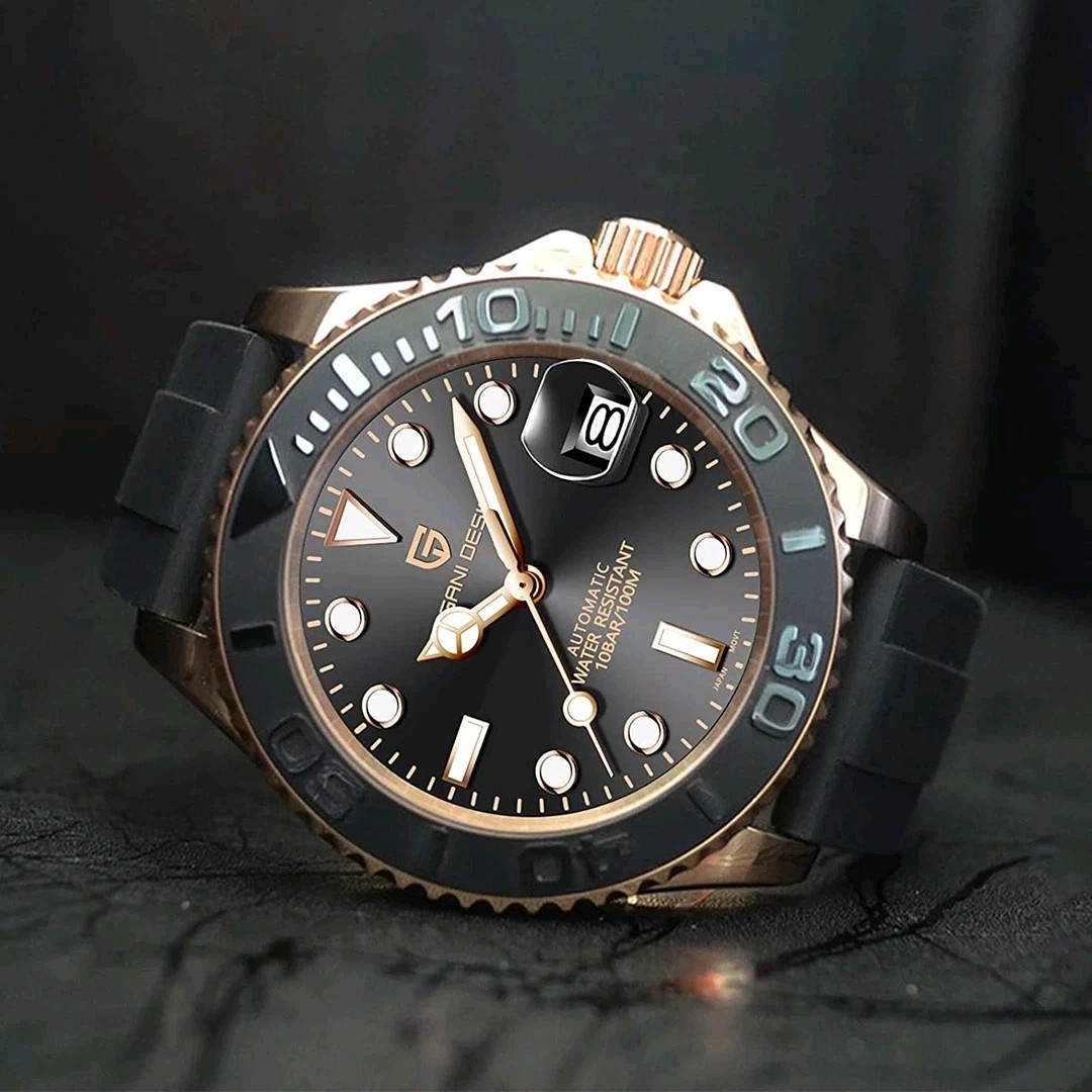 PAGANI DESIGN PD1651 Automatic Men’s Watch Sapphire Ceramic Bezel Miyota 8215