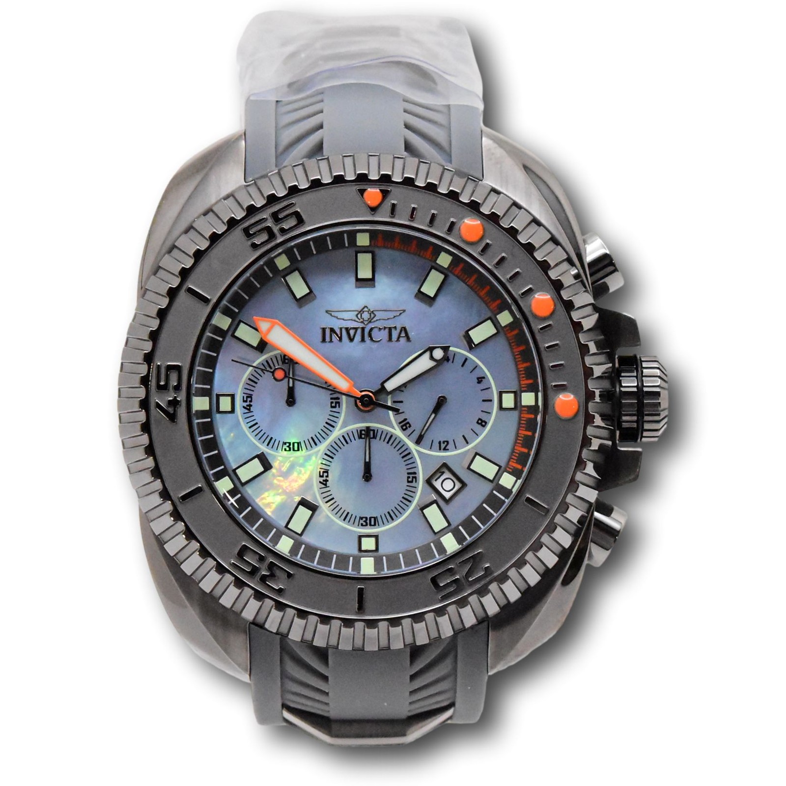 Invicta Coalition Forces Men’s 50mm Blue Pearl Dial Chronograph Watch 49789
