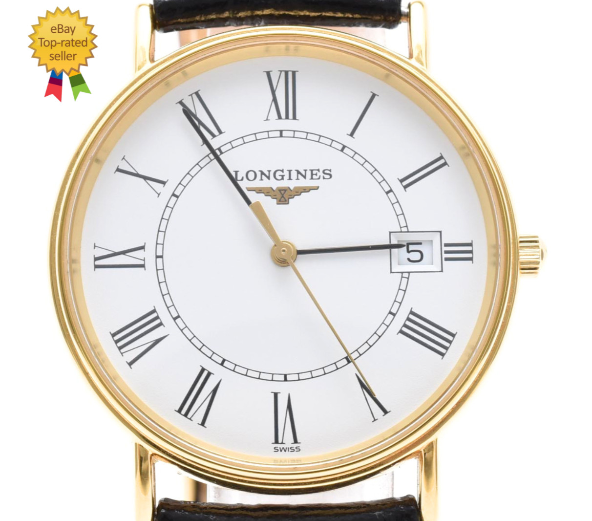 ▶[MINT] Longines Grand Classic L4.720.2 33mm White Roman Date Quartz Men’s Watch