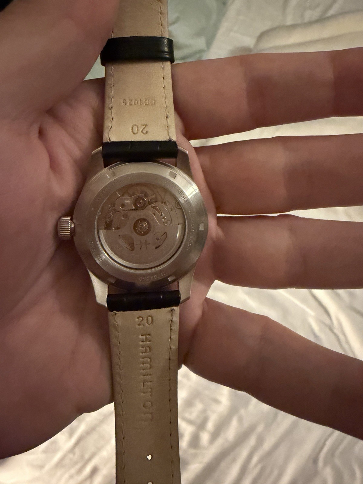 New Hamilton Khaki Field Murph 38mm Leather Strap Box, Papers, Card