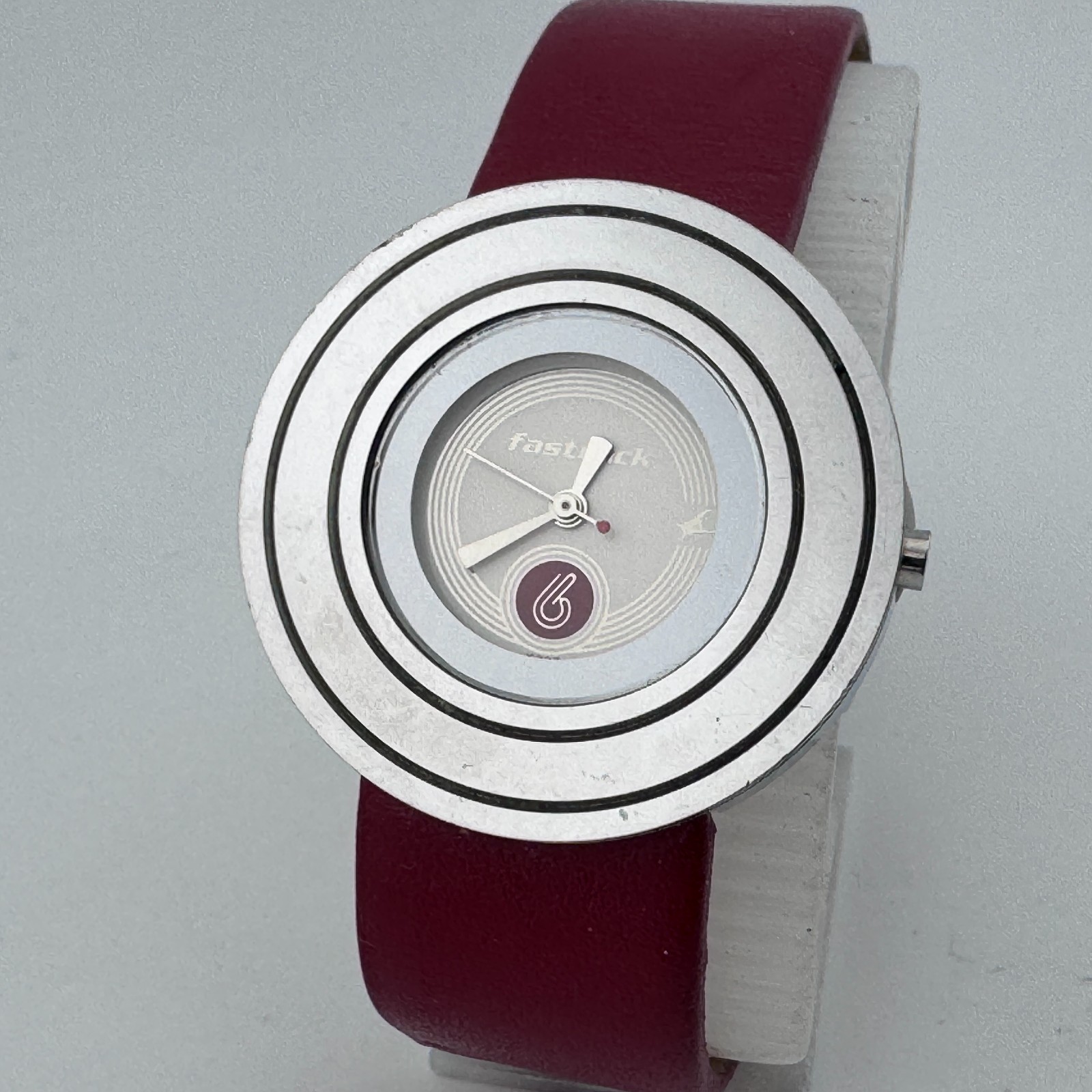 Vintage Fastrack India Quartz Watch Unisex 30m Silver Leather Analog New Battery