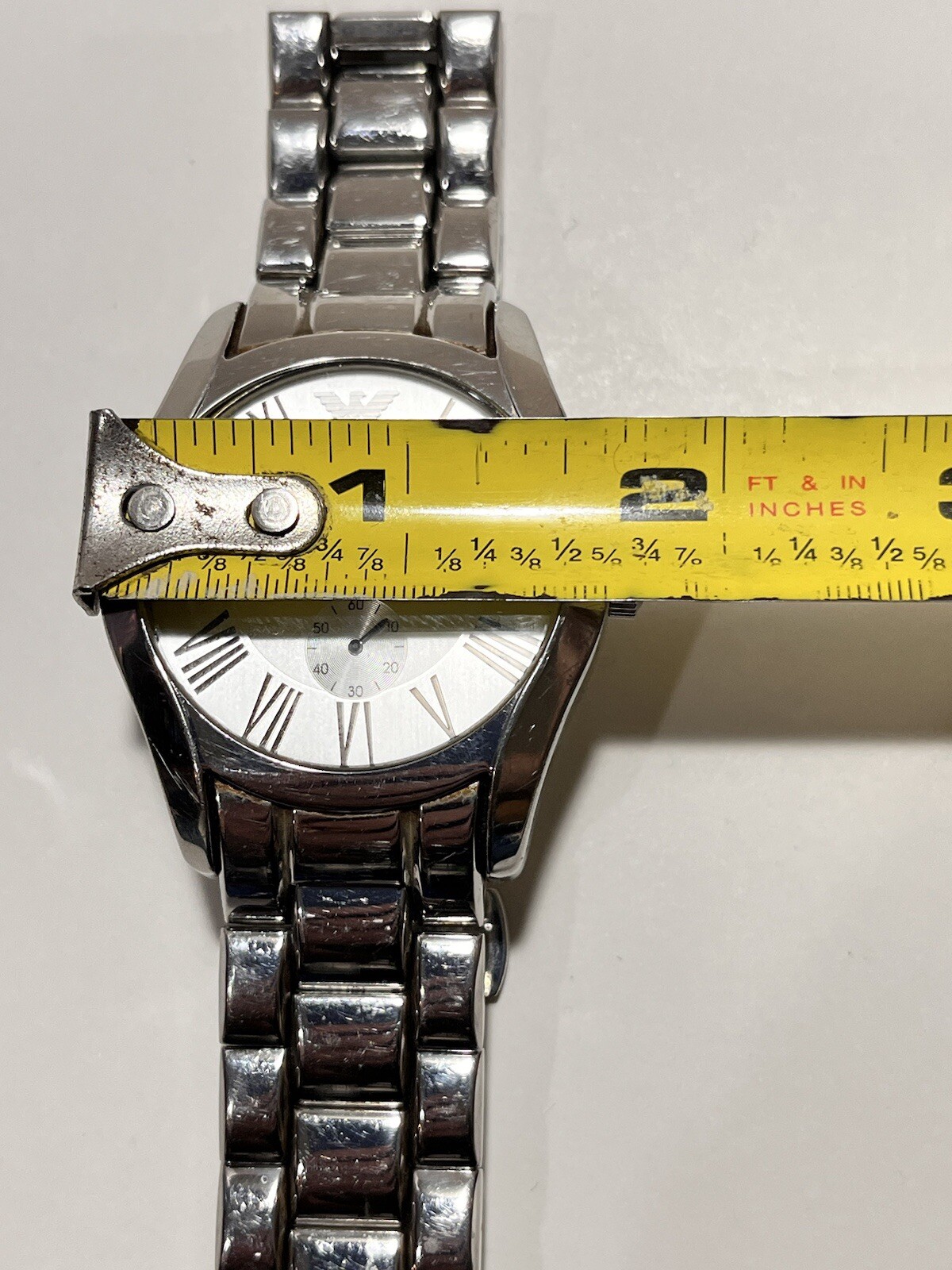 Emporio Armani Watch Men Stainless Original Wrist Band Up To 164 Feet underwater