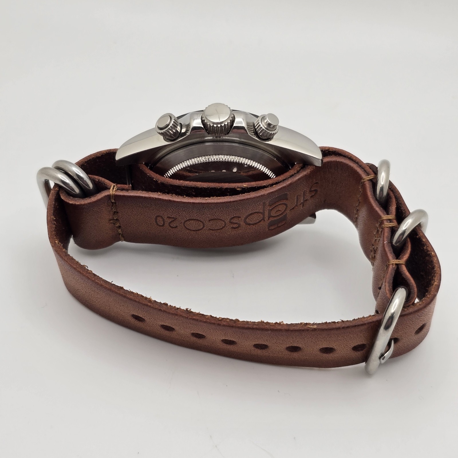 Custom-Built Mecha-Quartz Watch – 40mm “Vintage Newman-Style” Chronograph