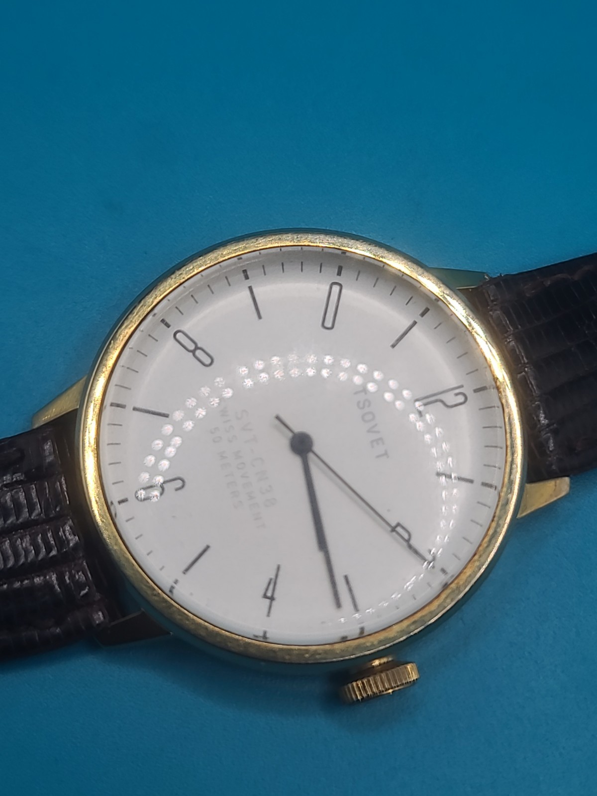 Tsovet SVT-CN38 Watch 38mm, Needs Battery, Super Clean New Band