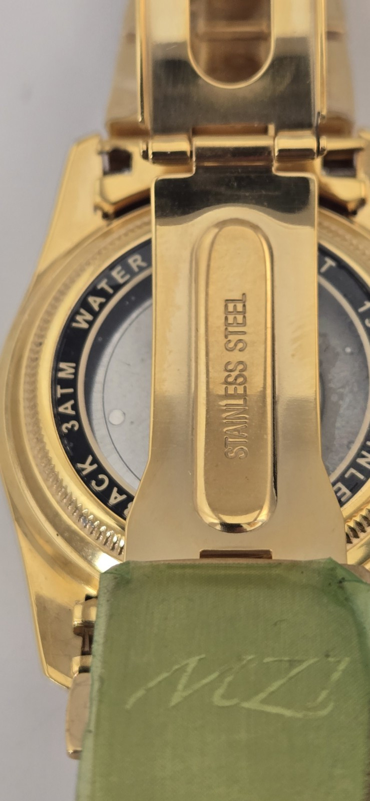 MZI Watch Co. Germany crystals Gold-tone 3 ATM Automatic Men’s Wristwatch NEW