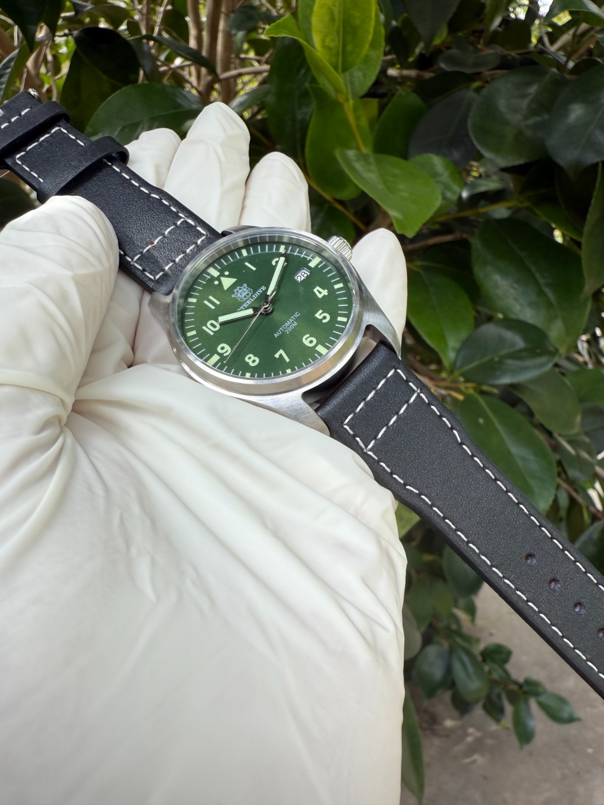 Steeldive SD1940, Mark XVIII Flieger, NH35, Sapphire,Green,Lume,200m Diving,BNIB