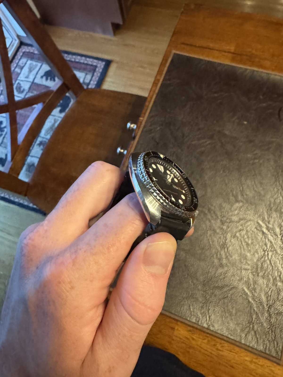Vintage Seiko 6309-7049 Turtle Automatic Diver Watch Working READ DESCRIPTION