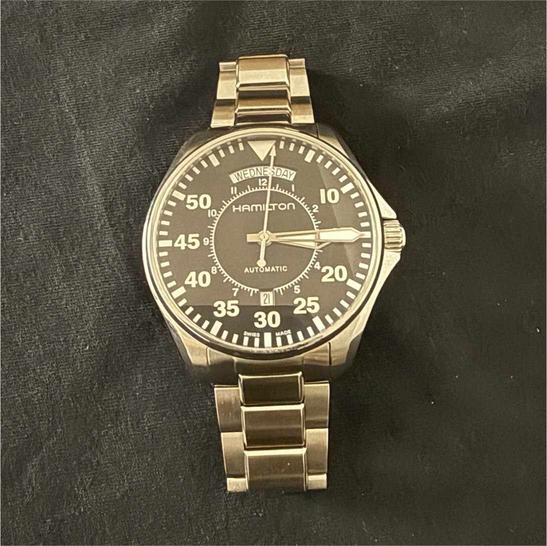 Hamilton Khaki Aviation “Cooper” Automatic Day-Date 42mm Box/Papers