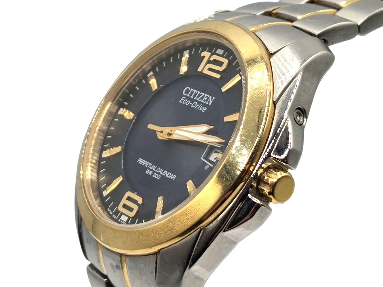 Citizen Eco-Drive Men Watch 2-Tone 41mm Ref: e764-s066352 Water Resistant 20 BAR