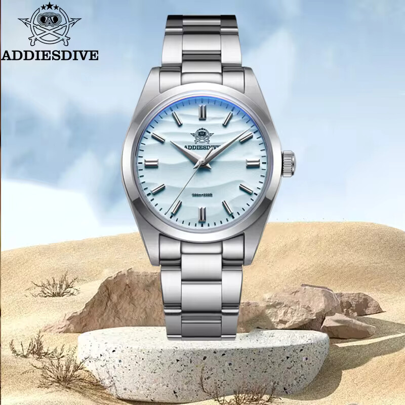 ADDIESDIVE Men’s Quartz Dial Watch 36mm 100m Waterproof