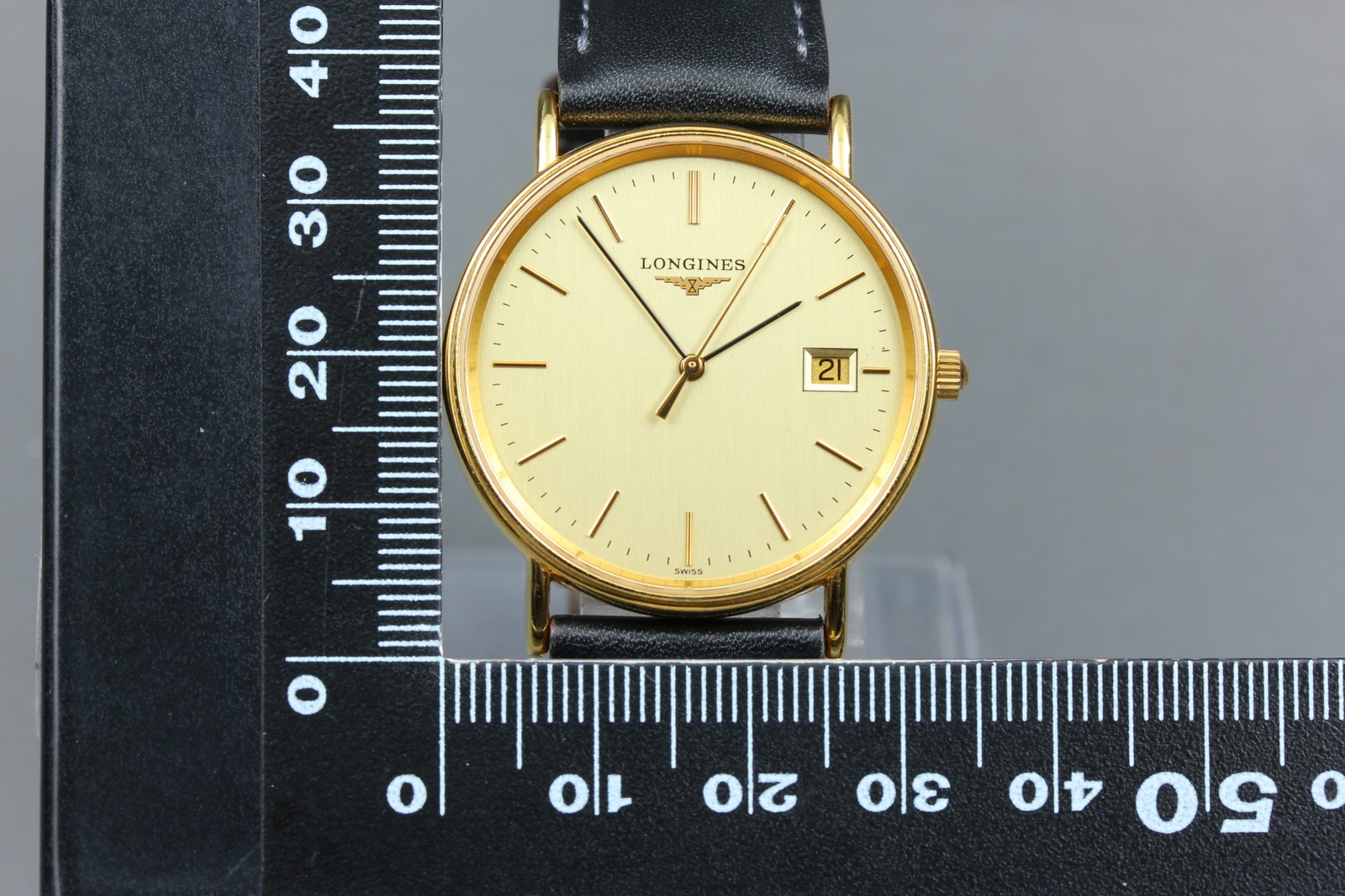 [Near MINT] LONGINES Grand Classic L4.720.2 Gold Dial Quartz Men’s Vintage Watch
