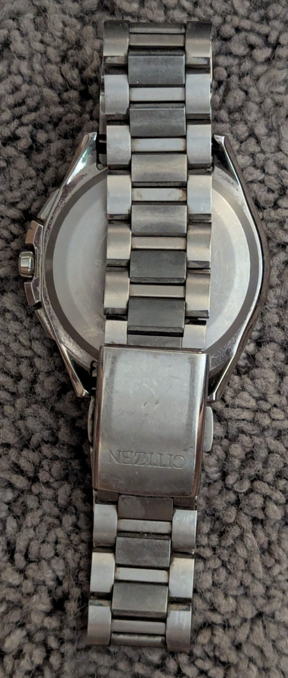 Satellite Wave F900 Silver Tone Titanium Water Resistant Watch
