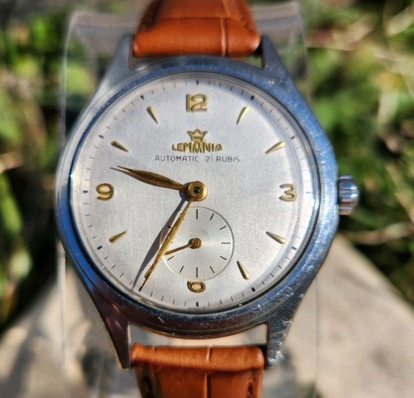 Vtg Lemania Automatic REF 259 *SERVICED* Men’s 35mm Watch LWO3600 21 Jewel!!!
