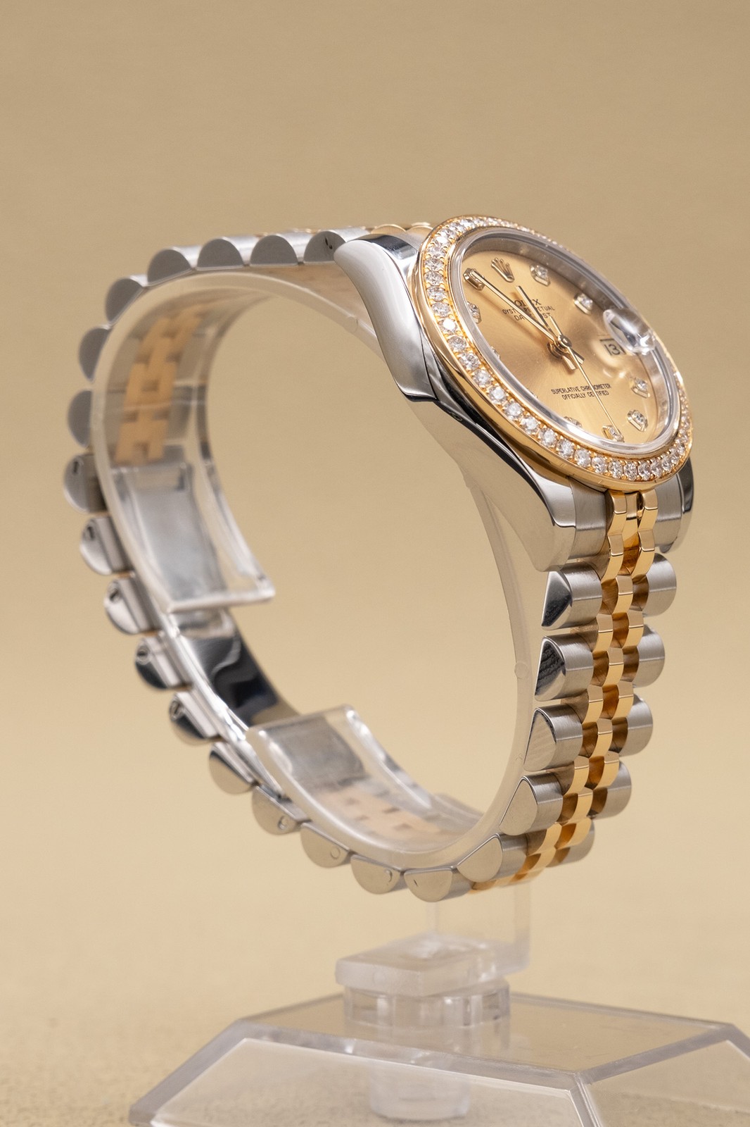 2016 Rolex Datejust 31 Champagne Diamond Dial Complete