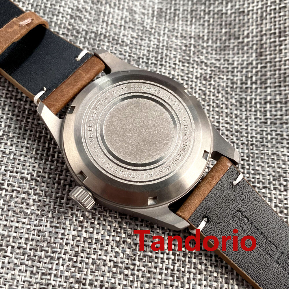 39mm Titanium Pilot Sapphire Glass 20ATM Diver NH35A PT5000 Automatic Men Watch